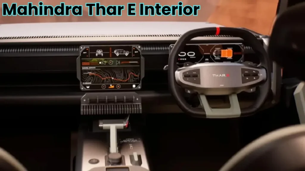 Mahindra Thar E Interior