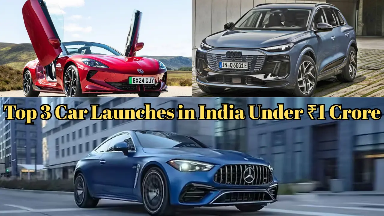 Top 3 Car Launches in India Under ₹1 Crore